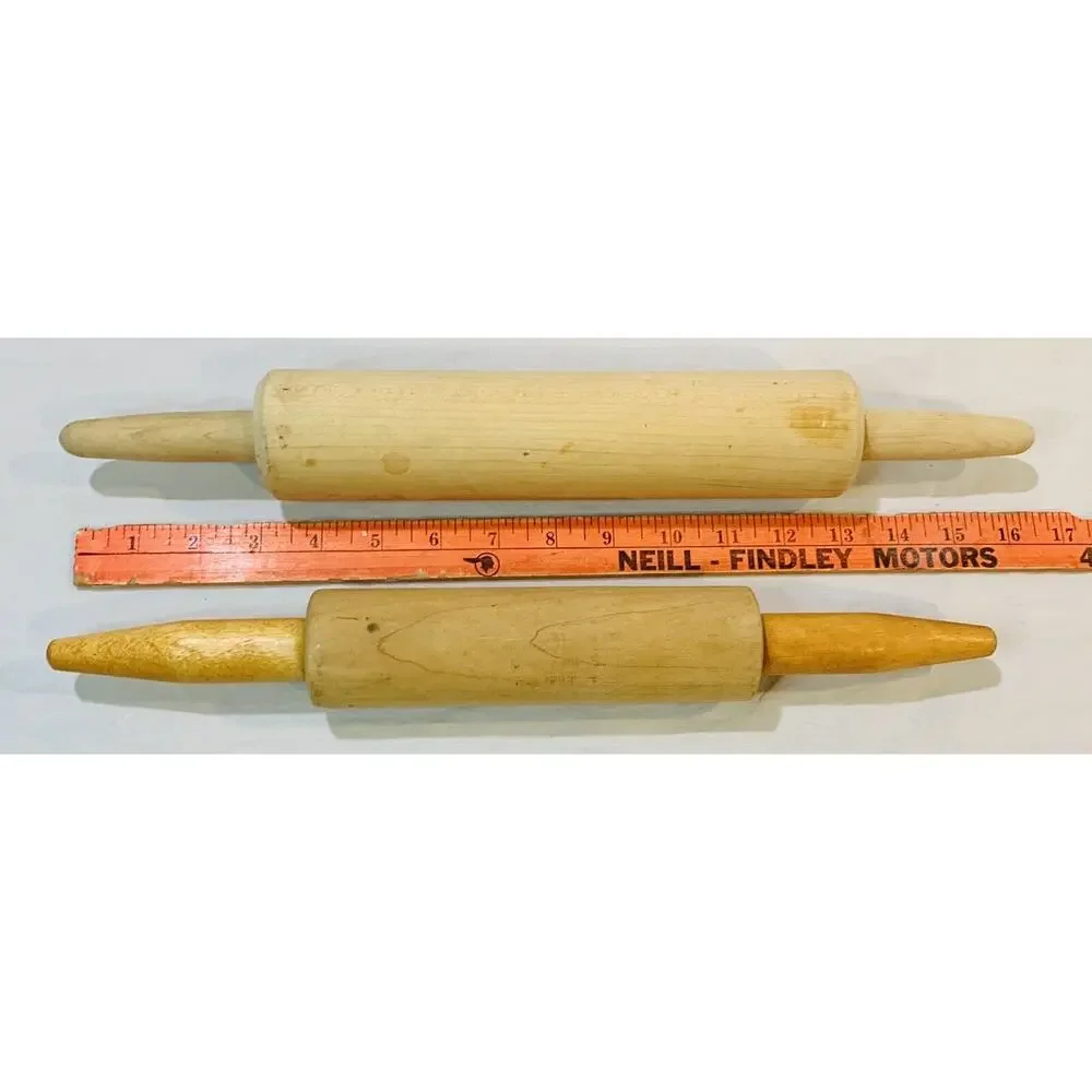 Wooden Rolling Pin Set of 2 Average 10